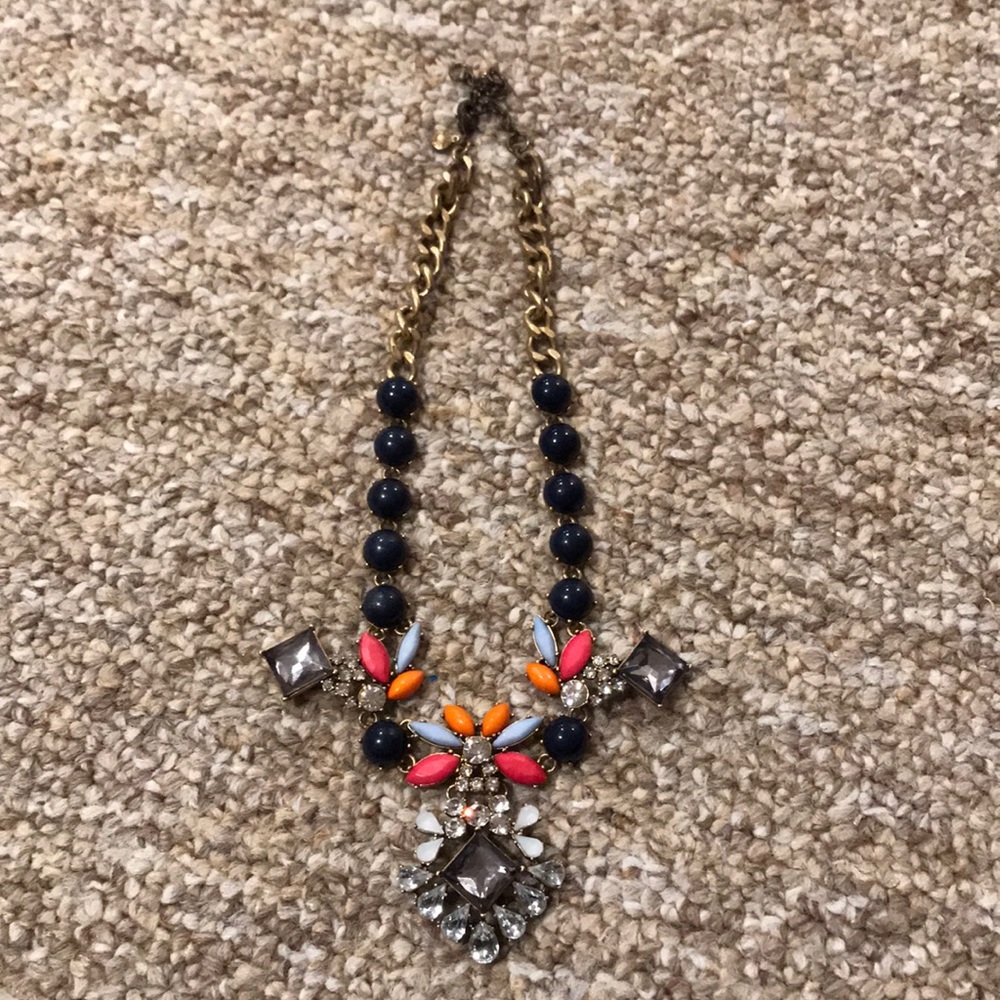 J. Crew Like New Multicolor Statement Necklace - image 1
